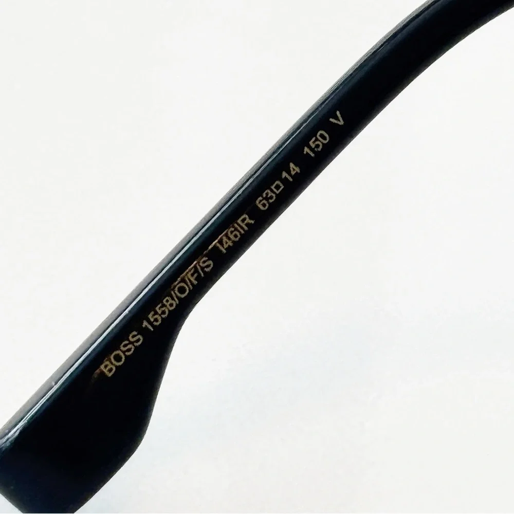 Hugo Boss Grey Pilot Men's Sunglasses  BOSS 1558/O/F/S 0I46/IR 63
